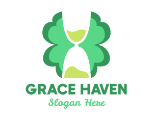 Hourglass Clover Leaf Logo