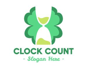 Hourglass Clover Leaf logo design