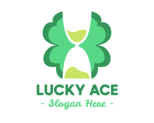 Hourglass Clover Leaf logo design