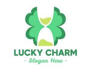 Hourglass Clover Leaf logo design