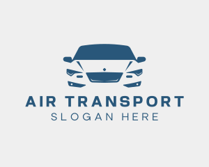 Blue Sedan Vehicle logo design