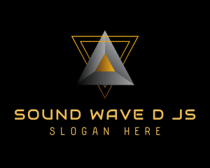 3D Triangle Prism Technology logo design