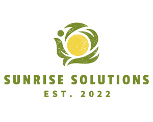 Sun Leaves Farming logo design