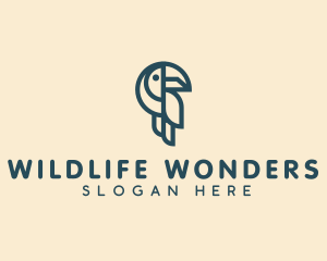 Wildlife Toucan Zoo logo design