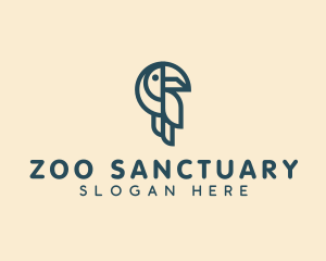 Wildlife Toucan Zoo logo design