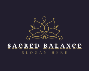 Floral Lotus Wellness logo design