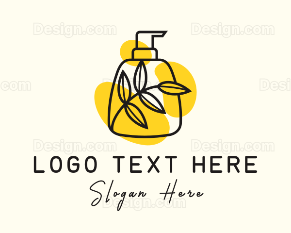 Natural Lotion Bottle Logo