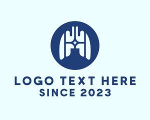 Oxygen - Medical Respiratory Lungs logo design