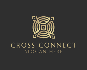 Elegant Luxury Cross Letter X  logo