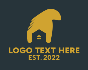 Yellow Hand House Contractor  logo