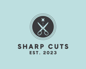 Scissors Hairdresser Salon logo design