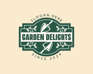 Garden Landscaping Shovel logo design