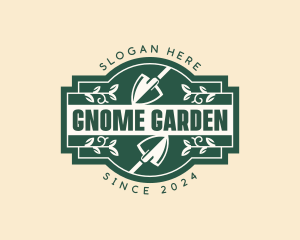 Garden Landscaping Shovel logo design