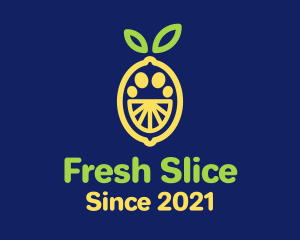 Lemon Fruit Slice  logo design