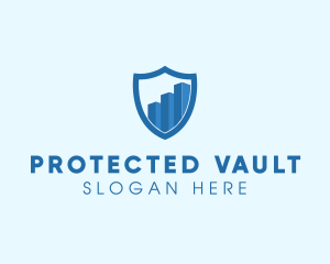 Security Shield Graph logo design