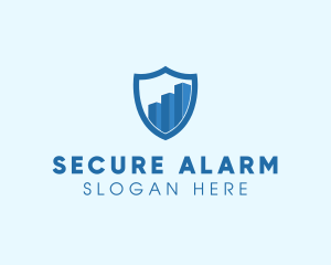 Security Shield Graph logo design