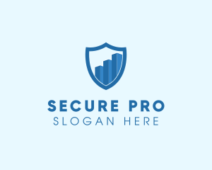 Security Shield Graph logo design