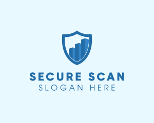 Security Shield Graph logo design