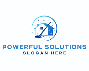 Pressure Wash Home Sanitation logo design