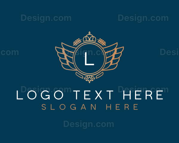 Wings Crest Luxury Logo