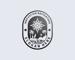 Tropical Island Navigation logo design