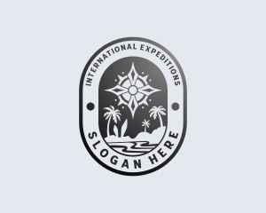 Tropical Island Navigation logo design