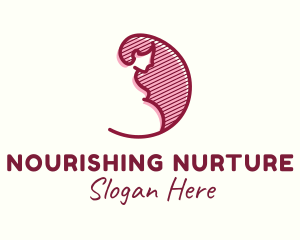 Maternity Pregnant Woman logo design