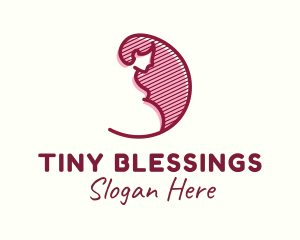 Maternity Pregnant Woman logo design