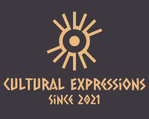 Aztec Eye Symbol logo
