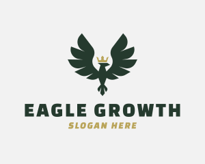 Crown Eagle Bird logo design