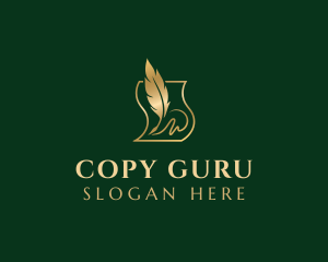 Quill Pen Signature logo design