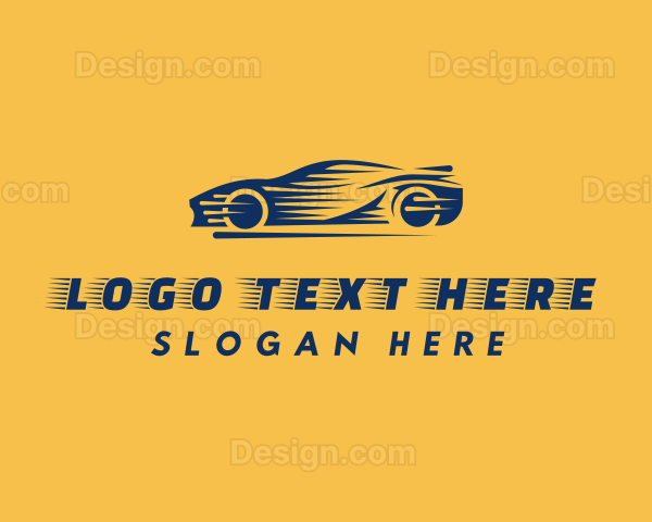 Fast Racing Car Logo