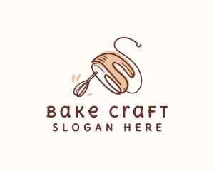 Baking Hand Mixer Culinary logo design