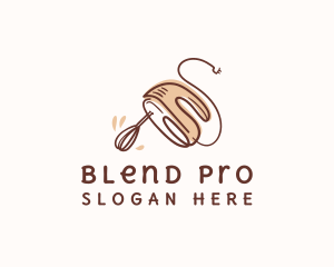 Baking Hand Mixer Culinary logo design