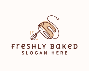 Baking Hand Mixer Culinary logo design