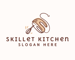 Baking Hand Mixer Culinary logo design