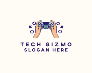 Hand Video Game Controller logo design