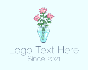 Rose Flower Vase logo