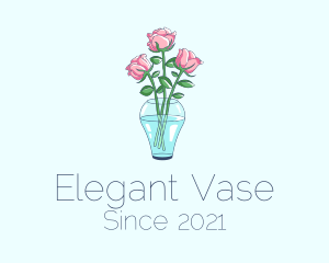 Rose Flower Vase logo