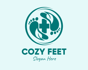 Herbal Foot Spa Treatment logo design