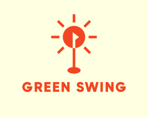 Sun Golf Course Flag logo