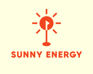 Sun Golf Course Flag logo