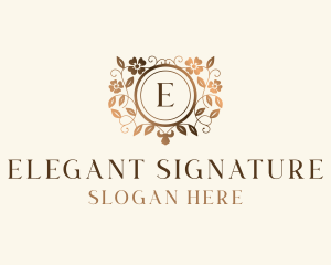 Elegant Floral Boutique logo design