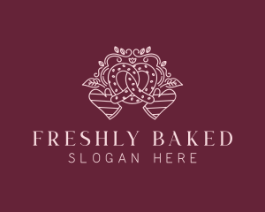 Confectionery Bake Pretzel logo design