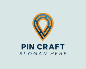 Map Pin Road logo design