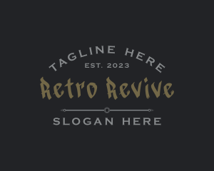 Gothic Retro Business logo design