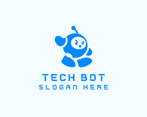 Cute Robot Toy logo design