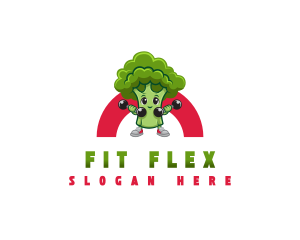 Healthy Broccoli Fitness logo design