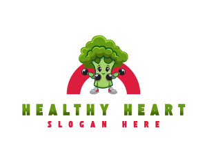 Healthy Broccoli Fitness logo design