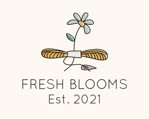 Floral Embroidery Tailoring  logo design